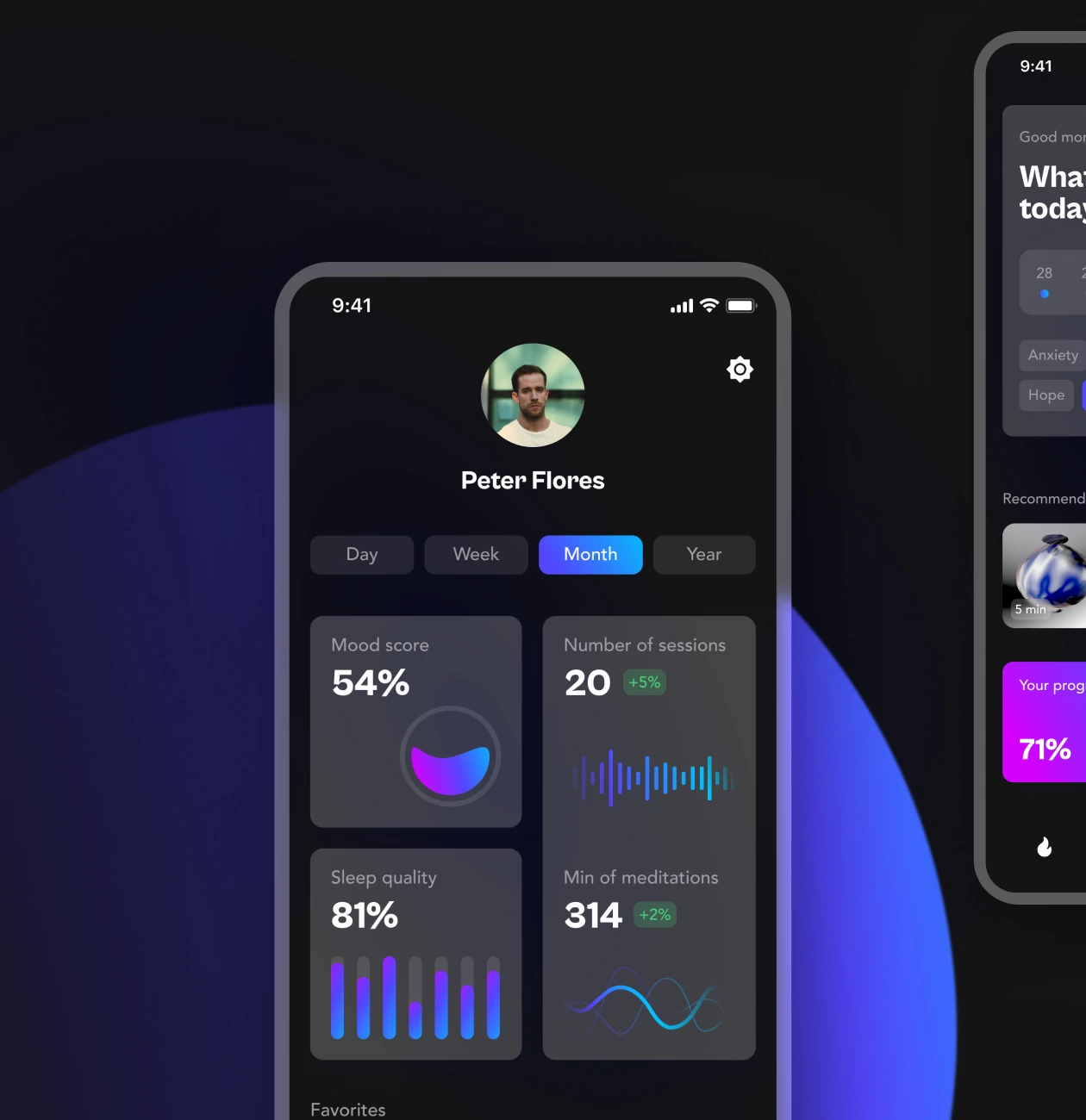 Meby – meditation mobile app - Website Development - Photo 2