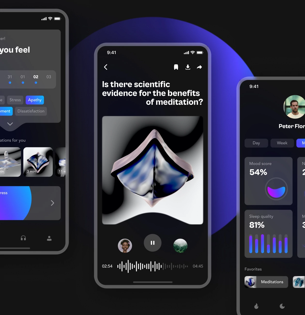 Meby – meditation mobile app - Website Development - Photo 3