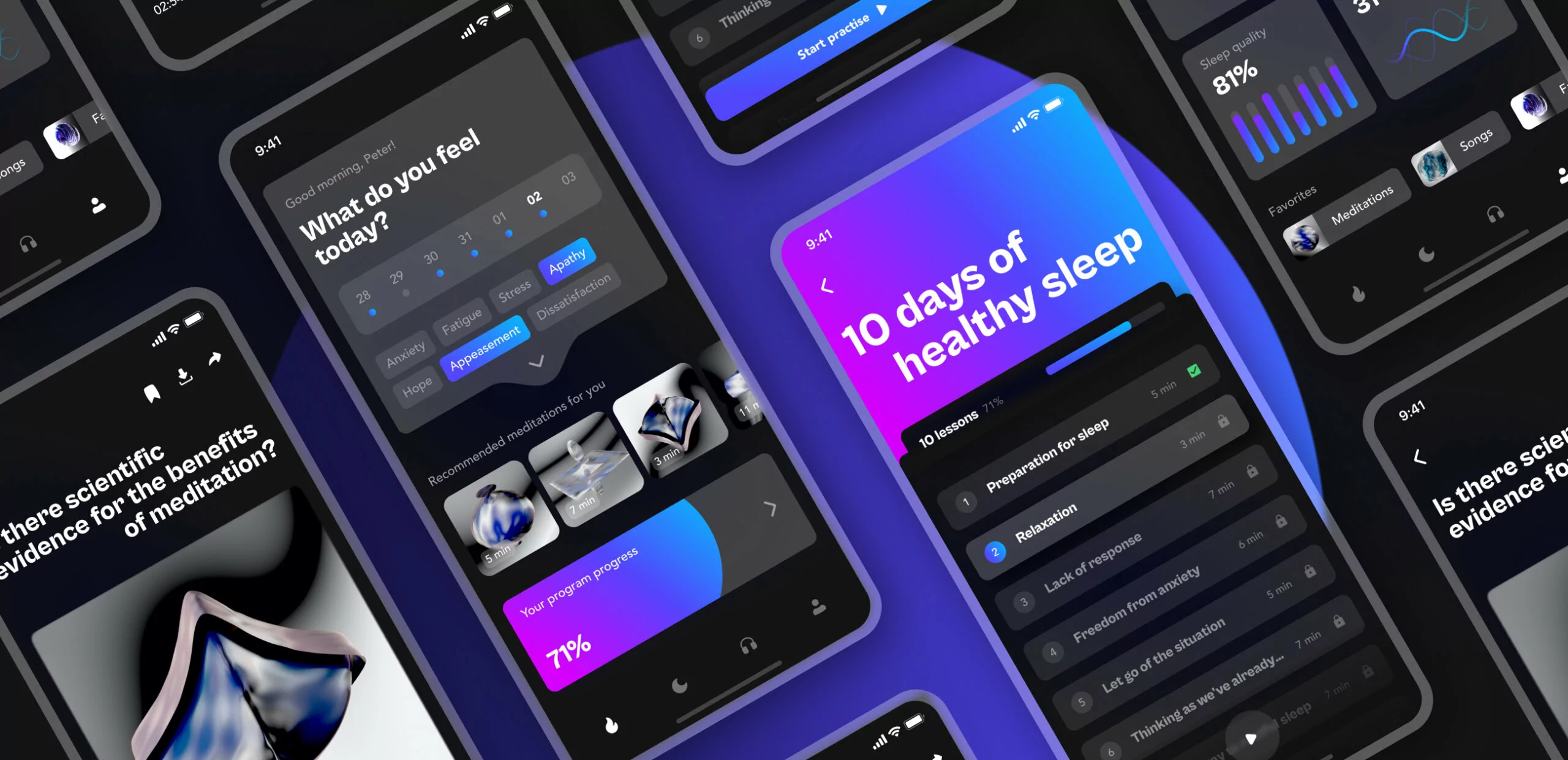 Meby – meditation mobile app - Website Development - Photo 1