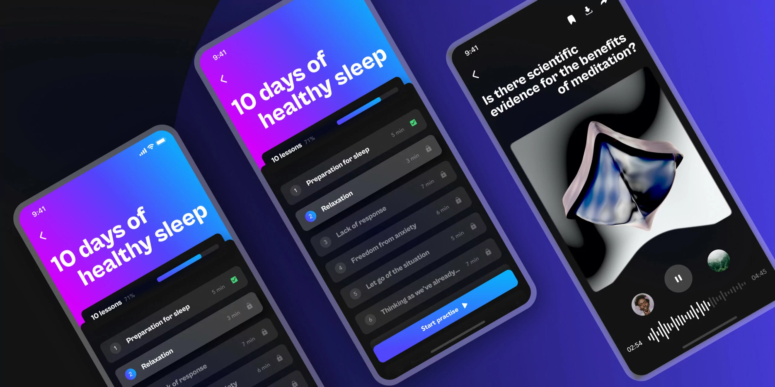 Meby – meditation mobile app - Website Development - Photo 4