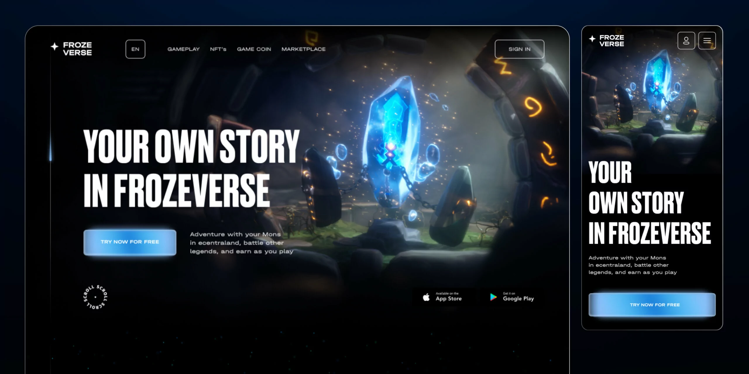 Frozeverse – metaverse VR game - Website Development - Photo 18