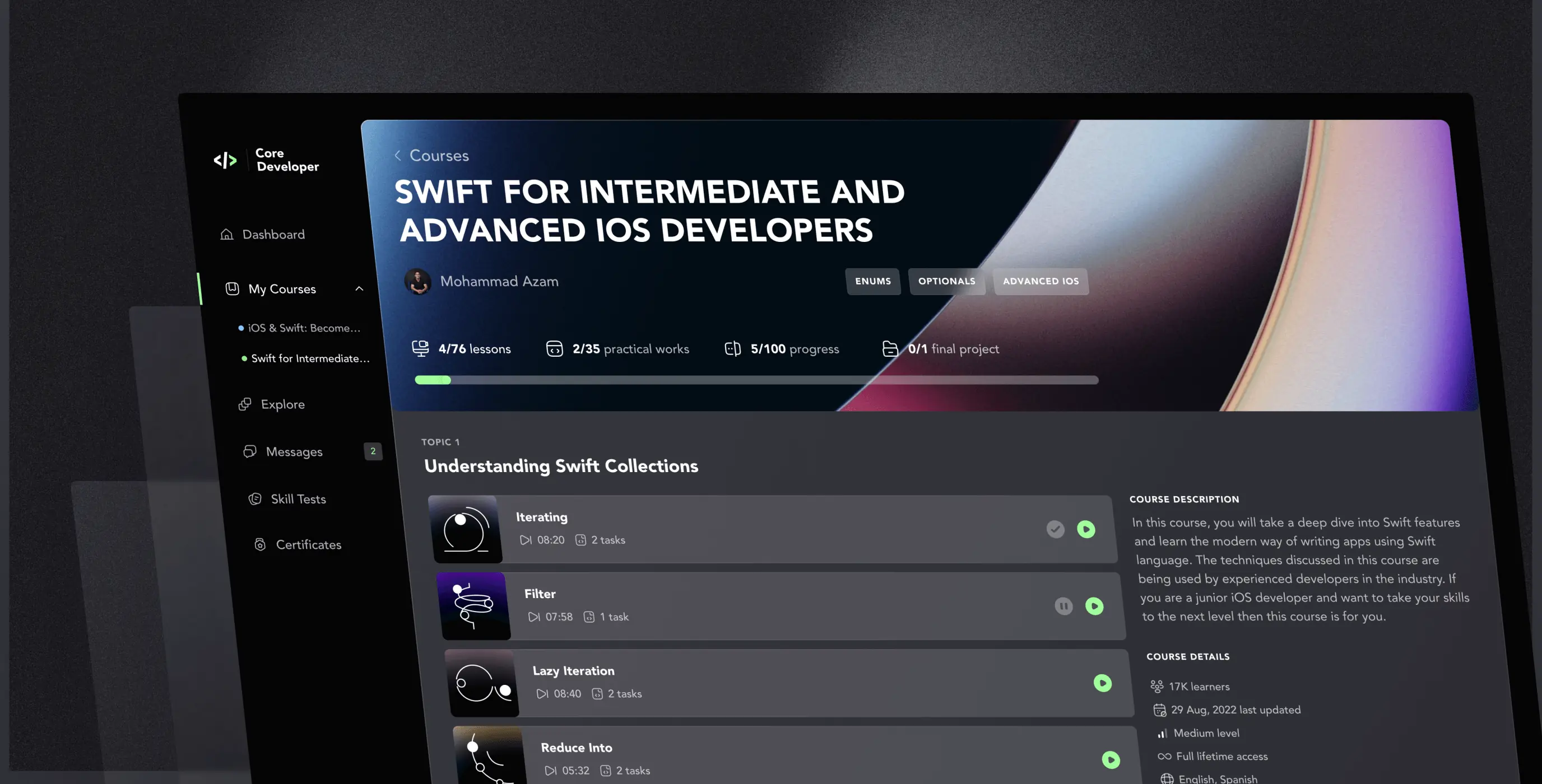 Core Developer – the platform for learning how to program - Website Development - Photo 1