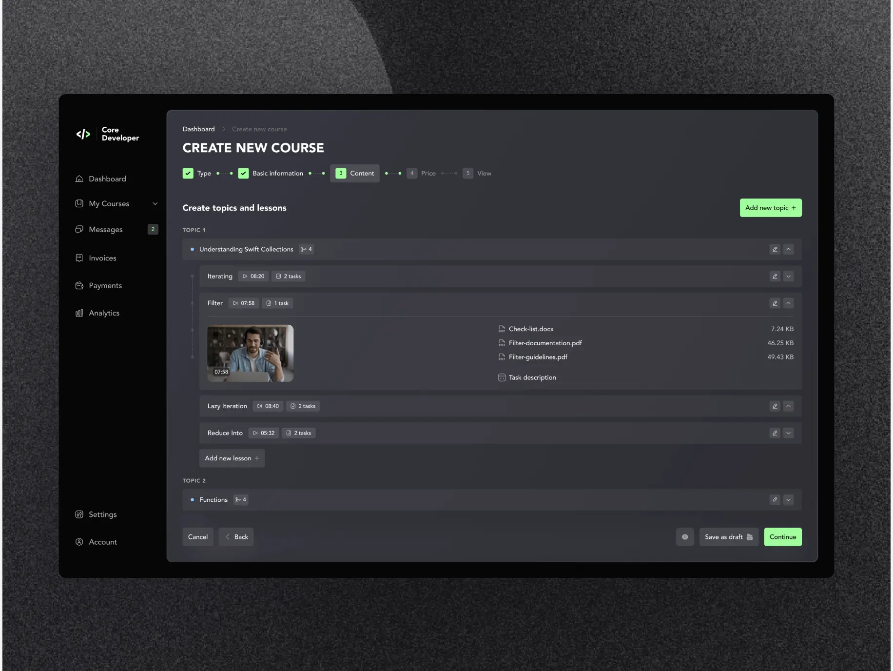 Core Developer – the platform for learning how to program - Website Development - Photo 17