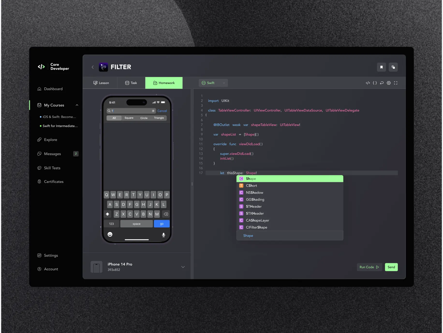 Core Developer – the platform for learning how to program - Website Development - Photo 16