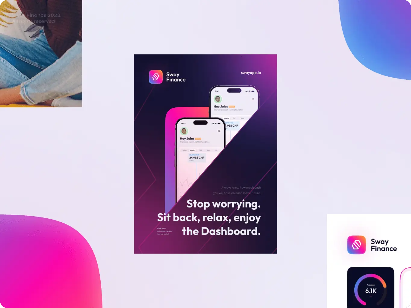 Sway Finance – branding for cash management application - Website Development - Photo 11