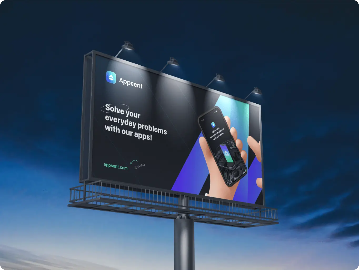 Appsent – branding for the application developers company - Website Development - Photo 3