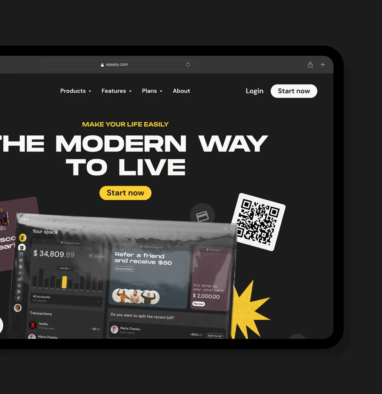 E-maganer – Promo website for mobile app for e-sim management - Website Development - Photo 10