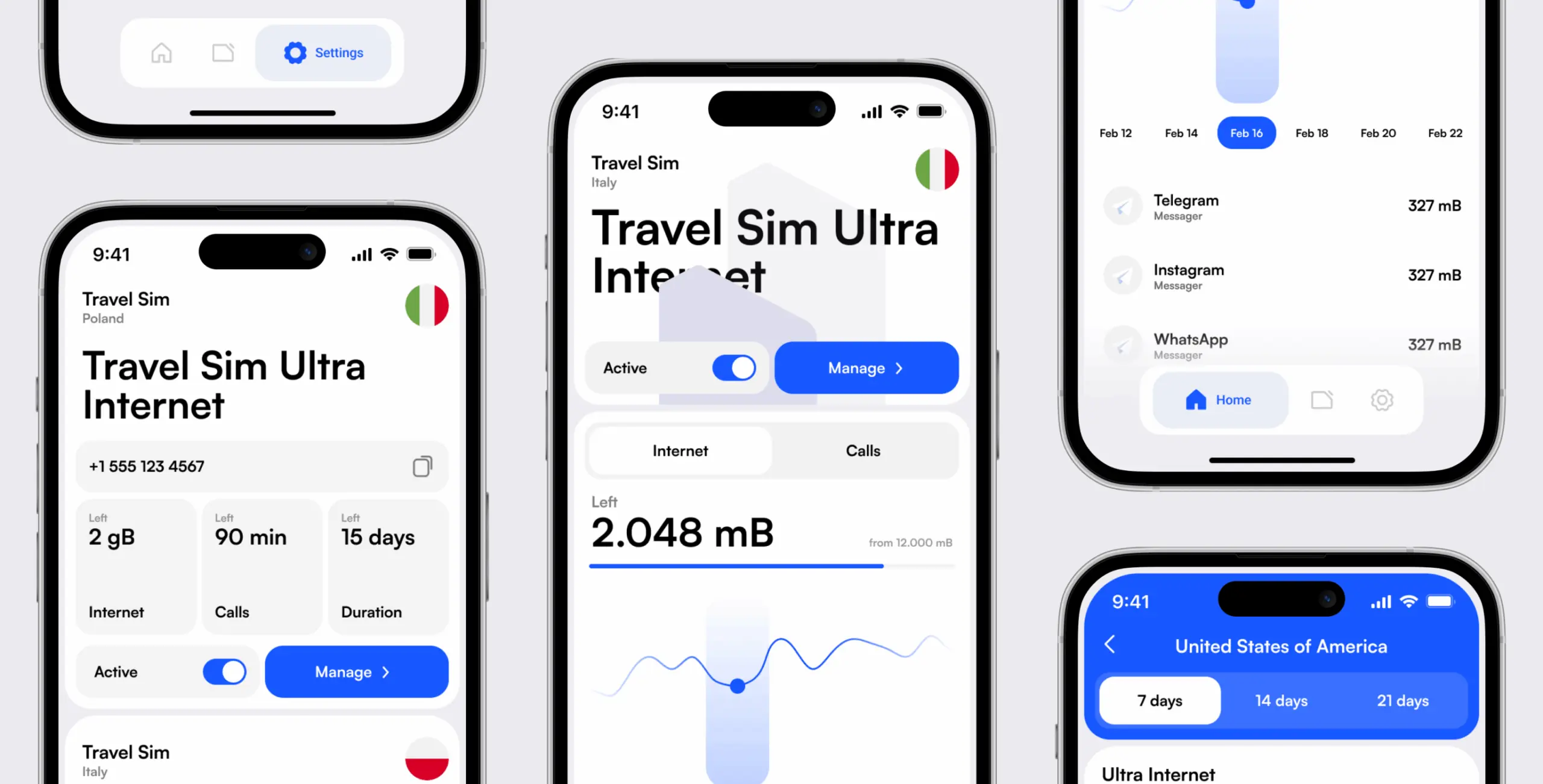 E-manager – mobile app for e-sim management - Website Development - Photo 13