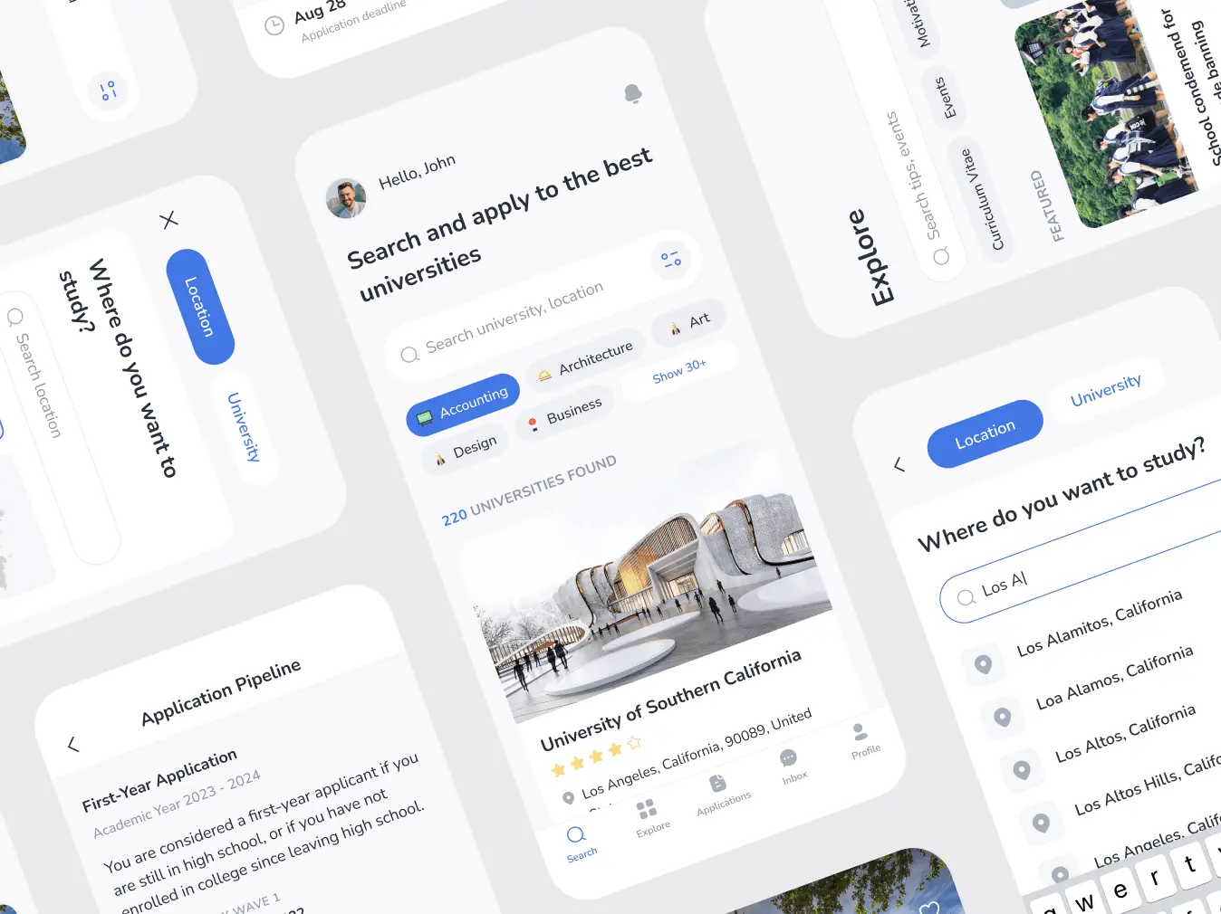 UVER – universities aggregator mobile app - image cover