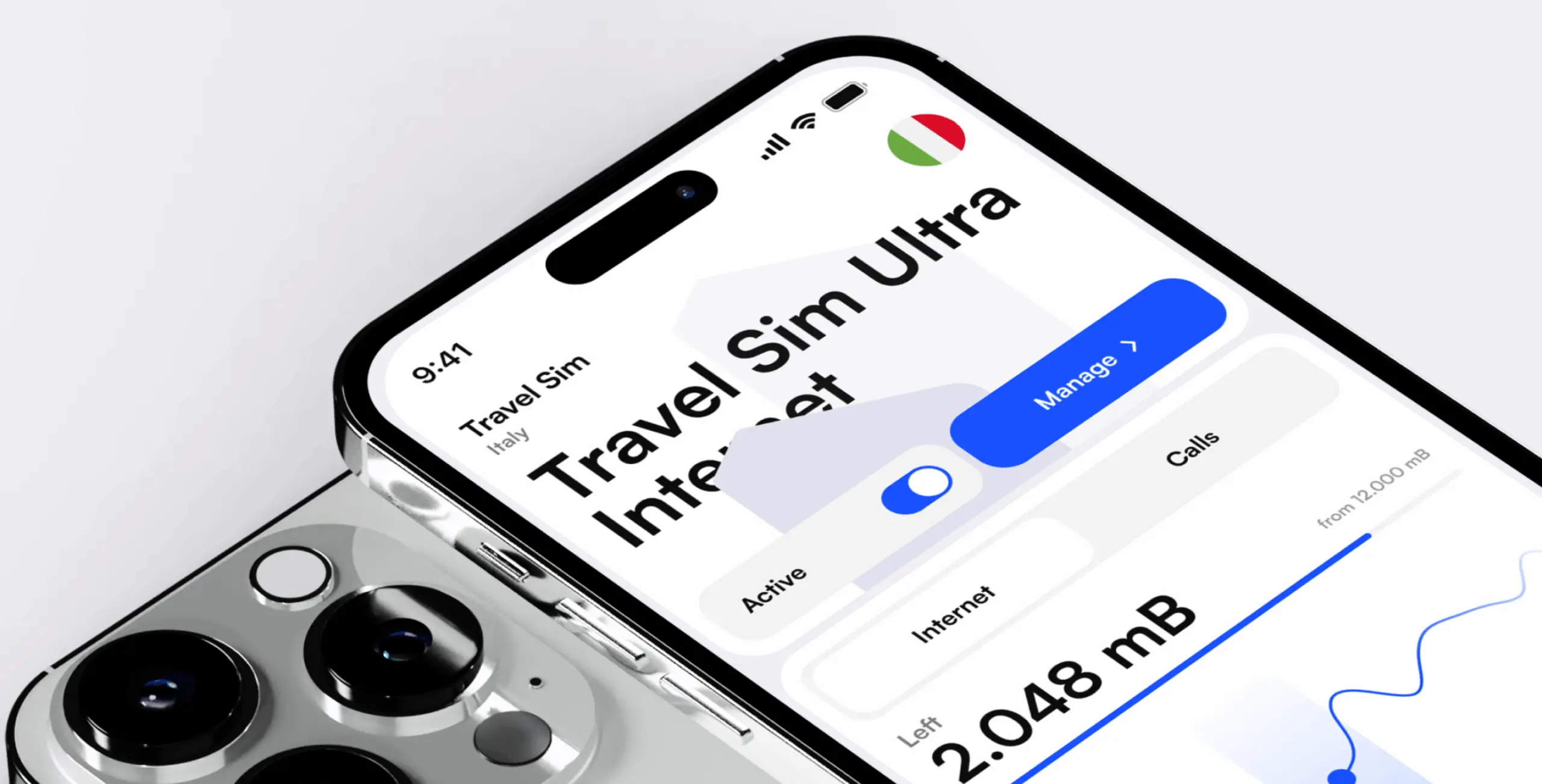 E-manager – mobile app for e-sim management - Website Development - Photo 1