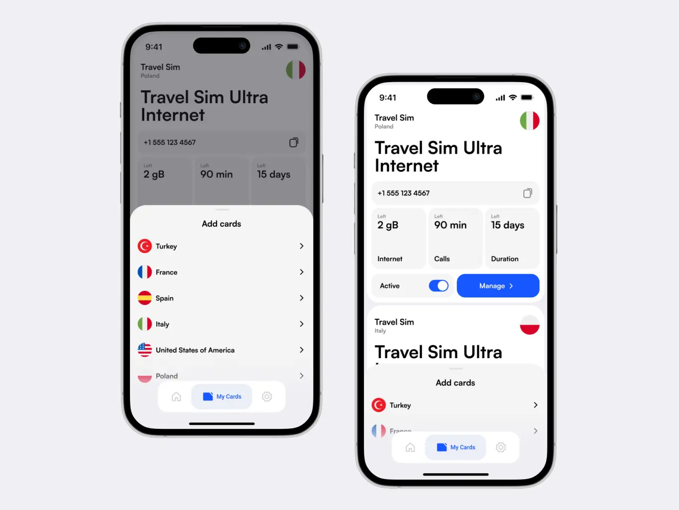 E-manager – mobile app for e-sim management - Website Development - Photo 4
