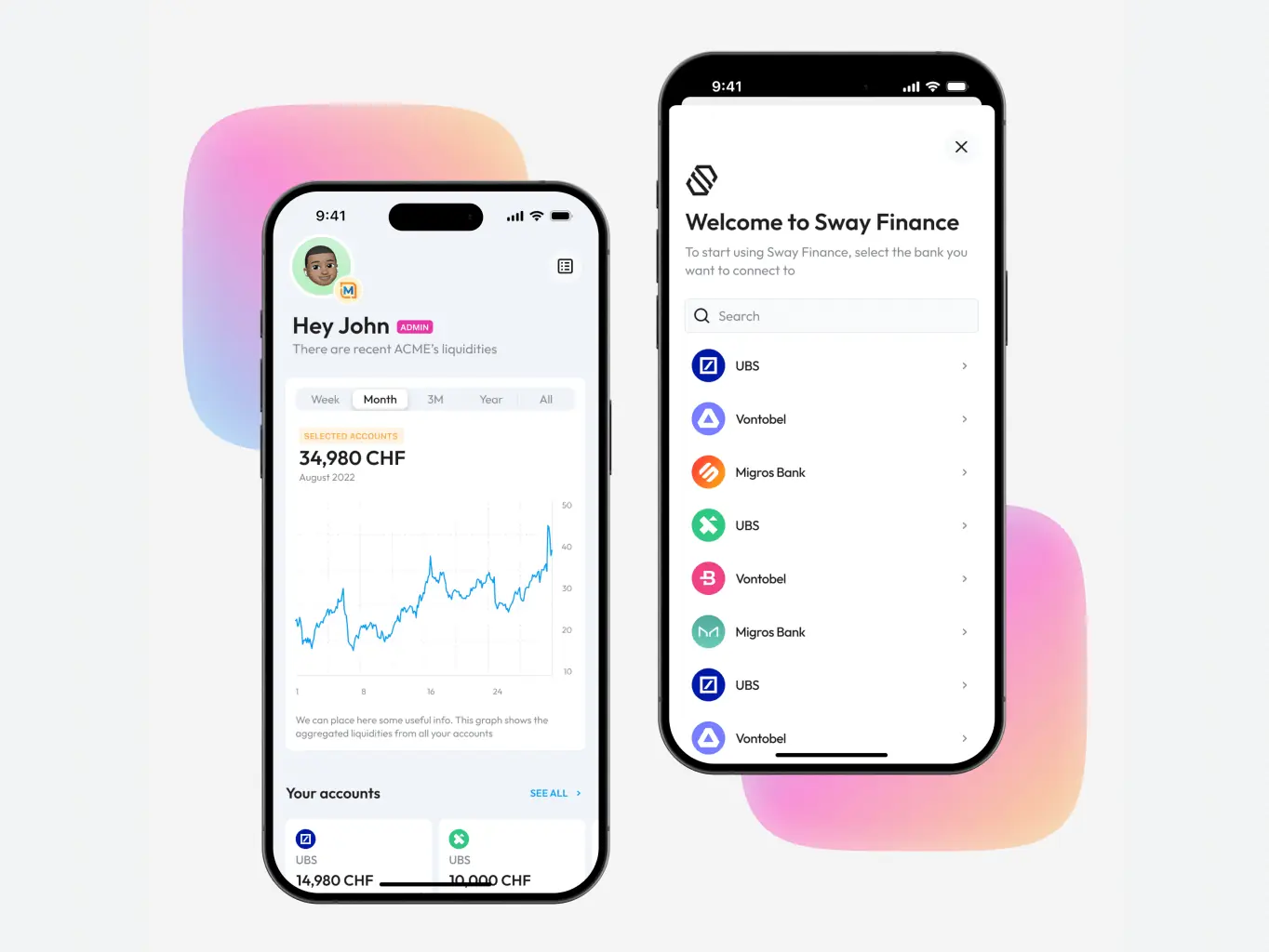 Sway Finance – cash management application - Website Development - Photo 2