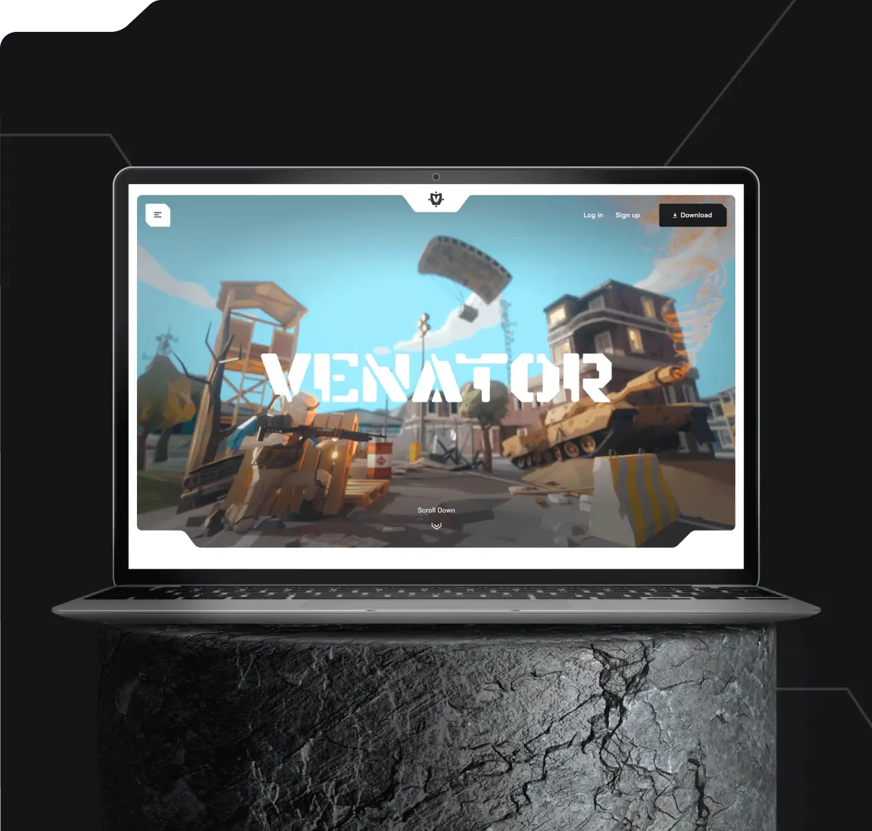 VENATOR – Promo site for a futuristic crypto game - image cover