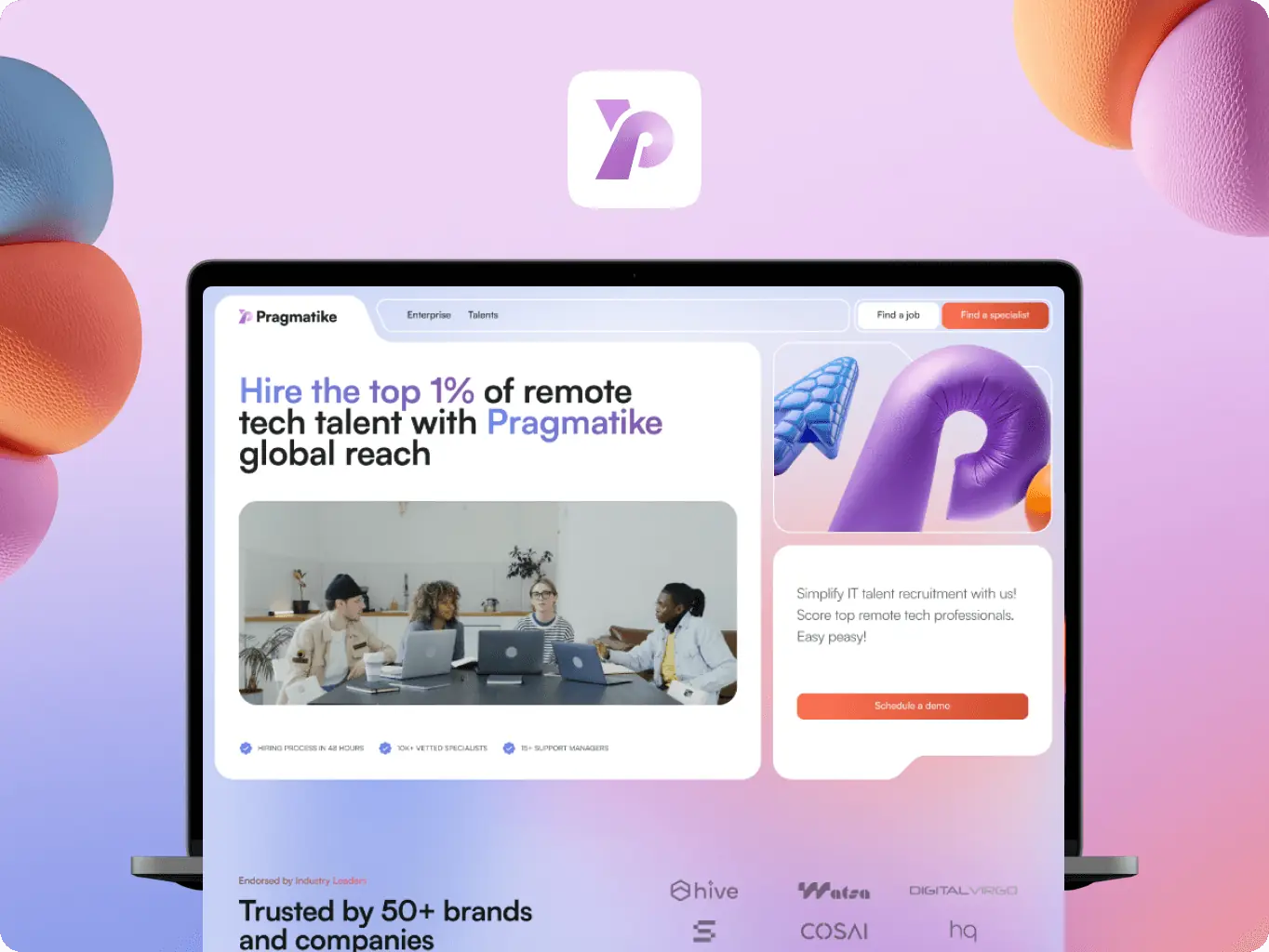 Pragmatike – connecting businesses with top remote tech talent - Website Development - Photo 4