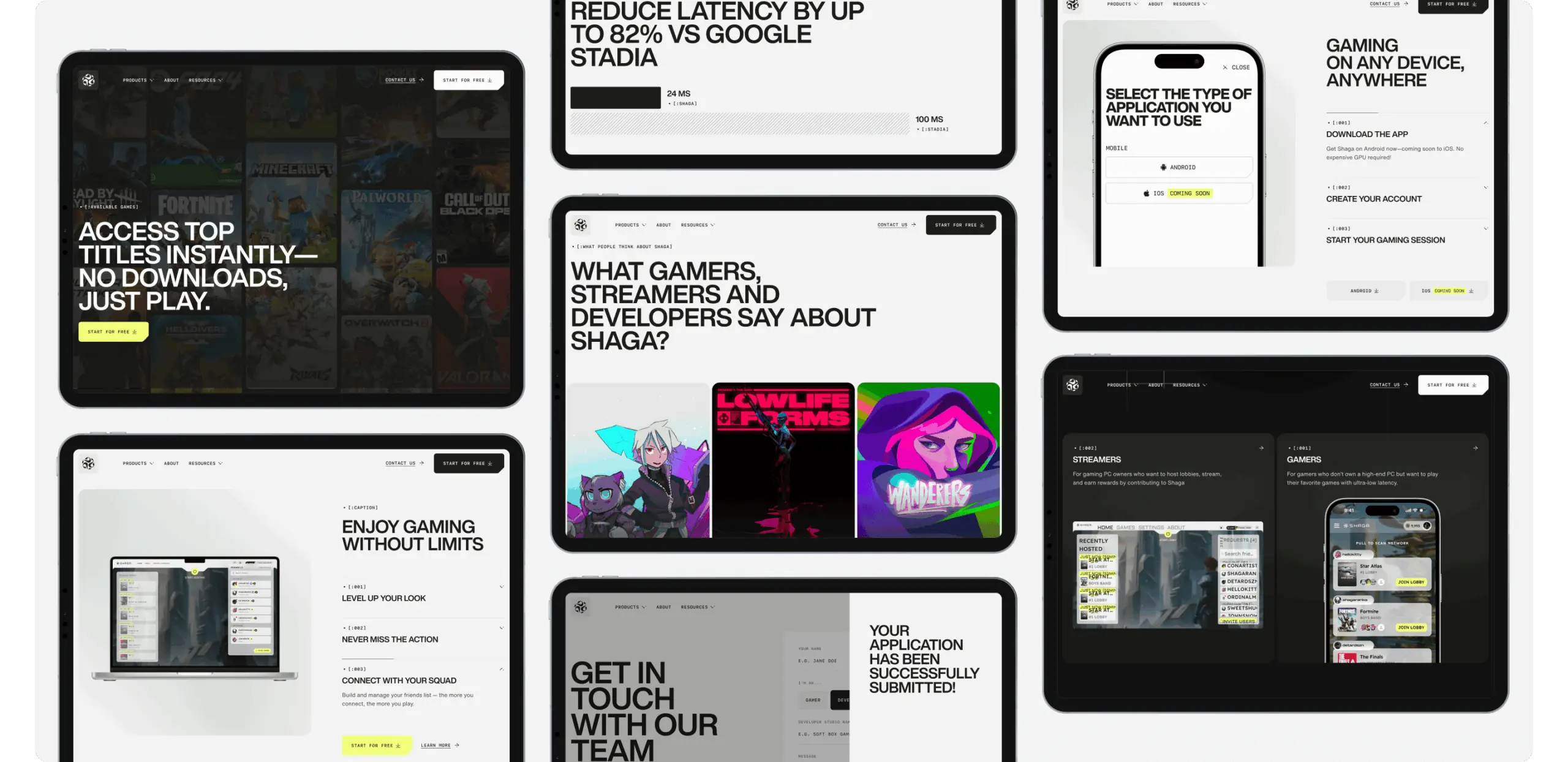 Shaga – web3 cloud gaming platform - Website Development - Photo 2