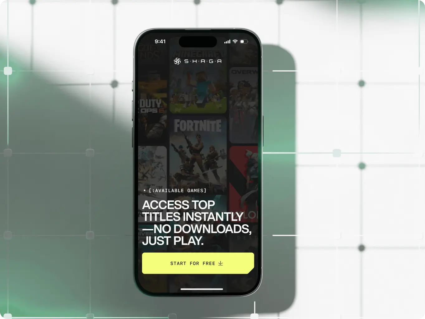 Shaga – web3 cloud gaming platform - Website Development - Photo 13