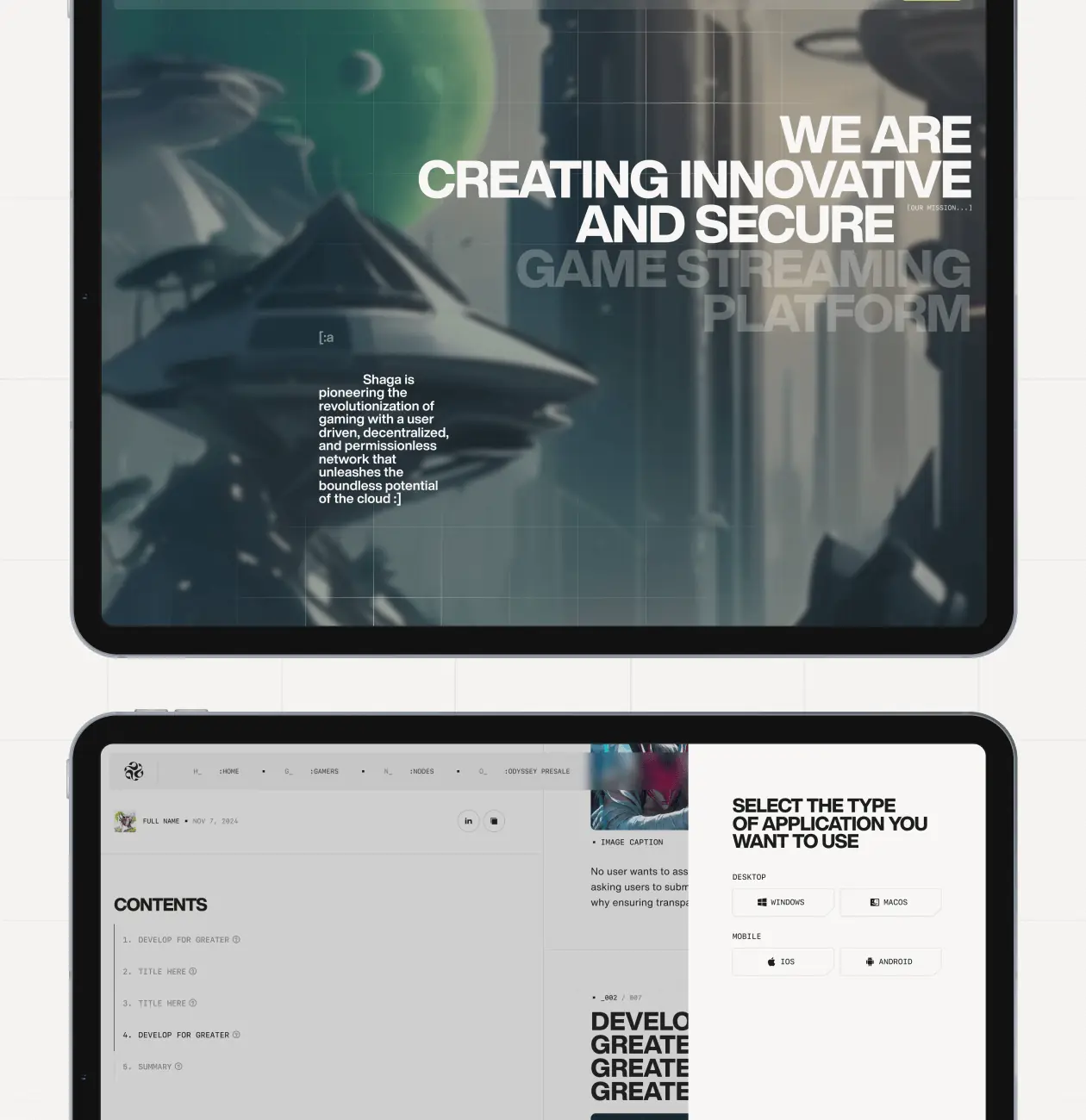 Shaga – Web3 cloud gaming platform - Website Development - Photo 12