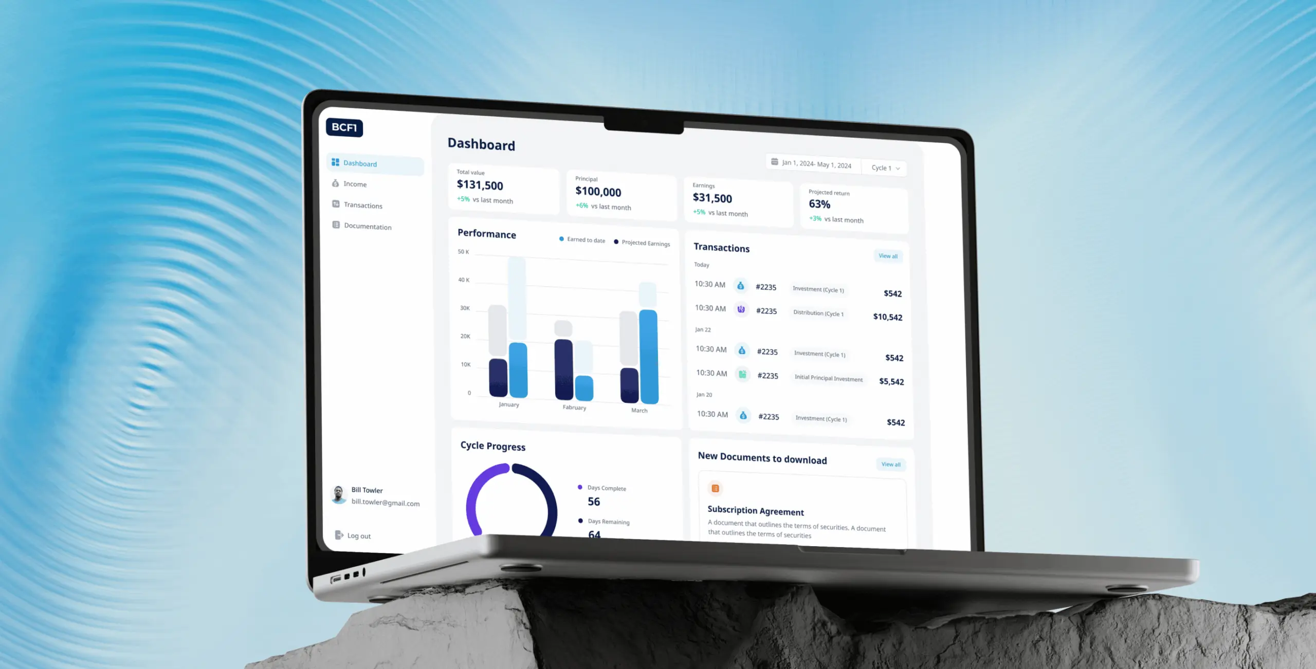 Bliss Creek admin panel – how a custom dashboard design simplified user management and streamlined transaction cycles - Website Development - Photo 1