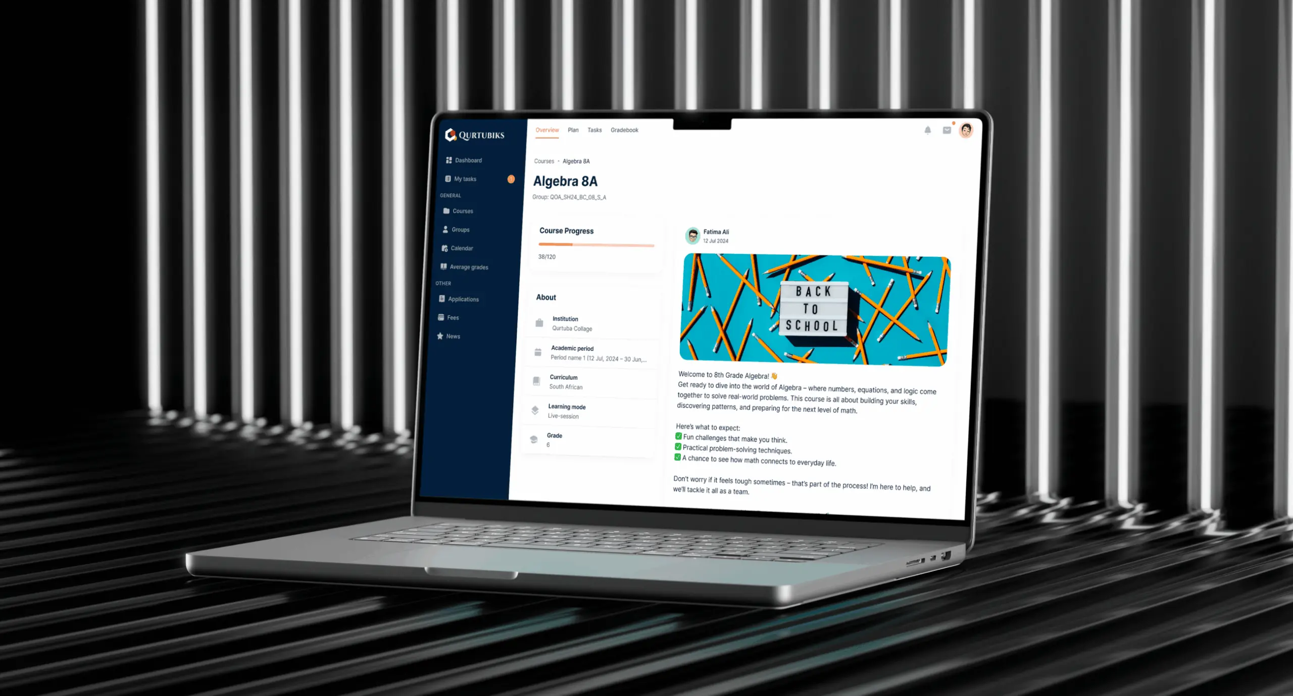 Qurtuba – online school platform - Website Development - Photo 1