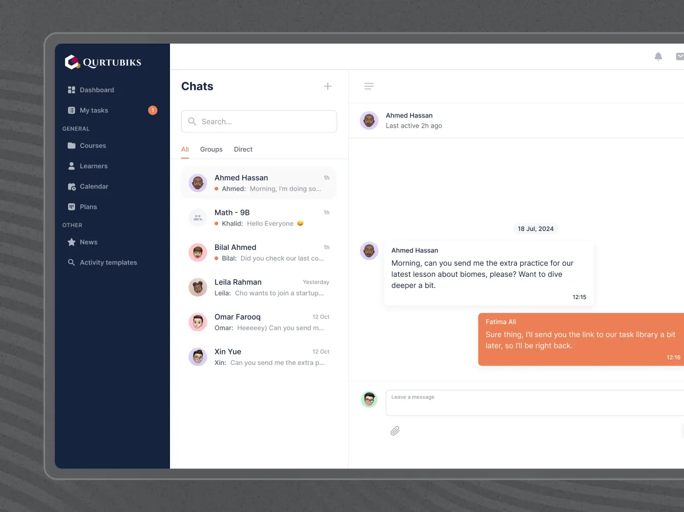 Qurtuba – online school platform - Website Development - Photo 26
