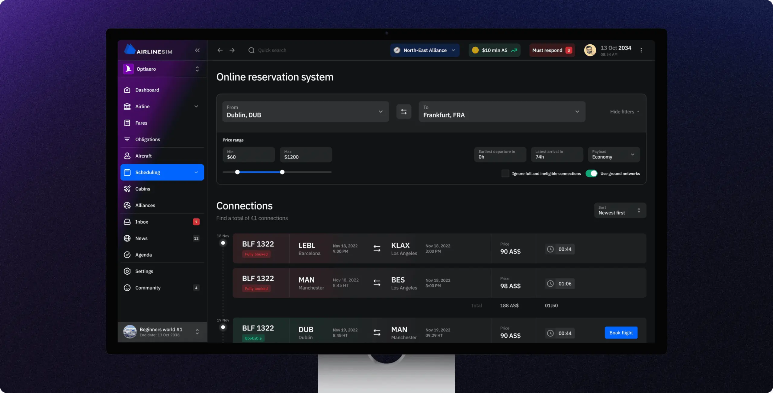 AirlineSim — realistic online airline management simulation - Website Development - Photo 16