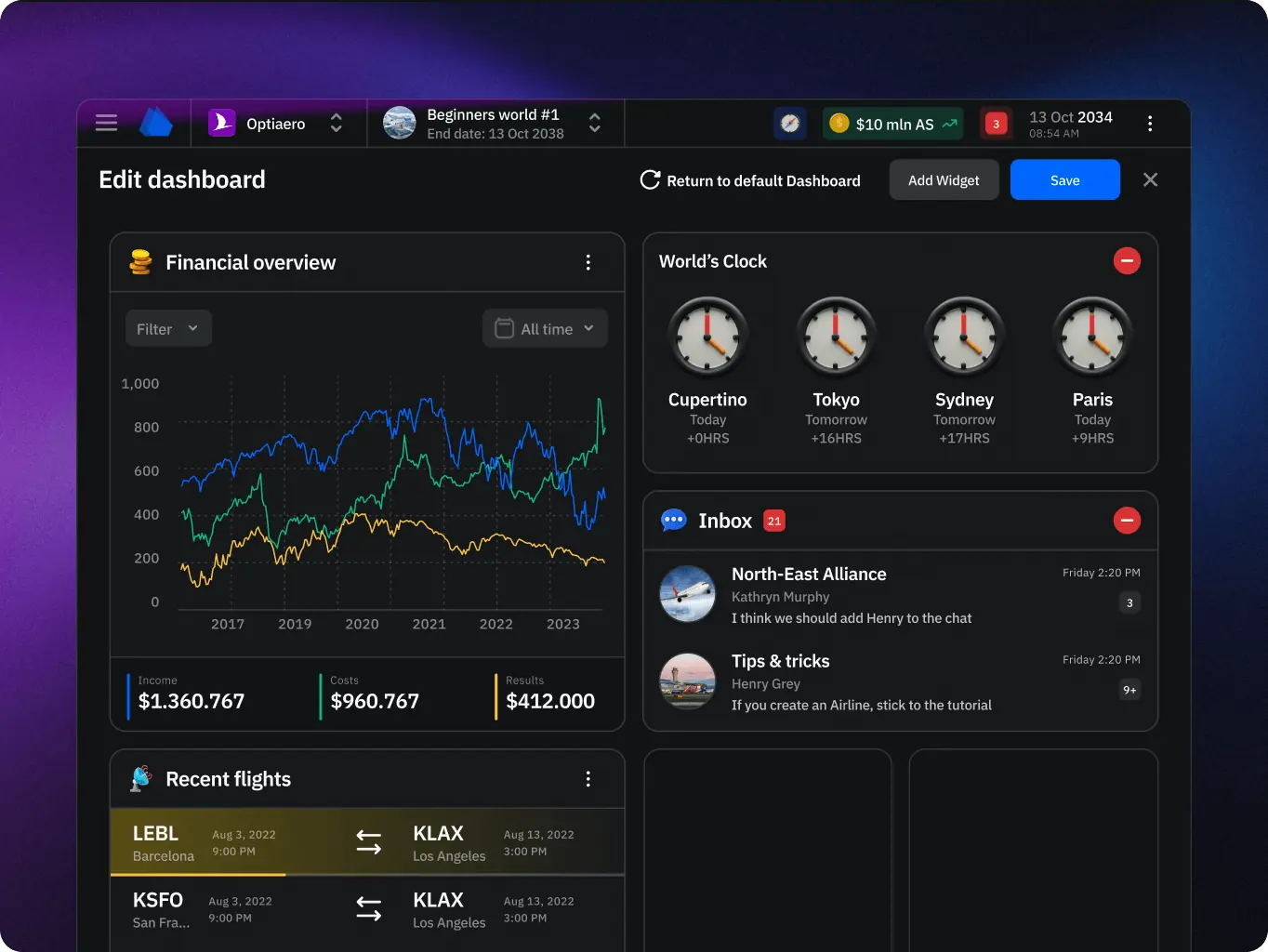 AirlineSim — realistic online airline management simulation - Website Development - Photo 21