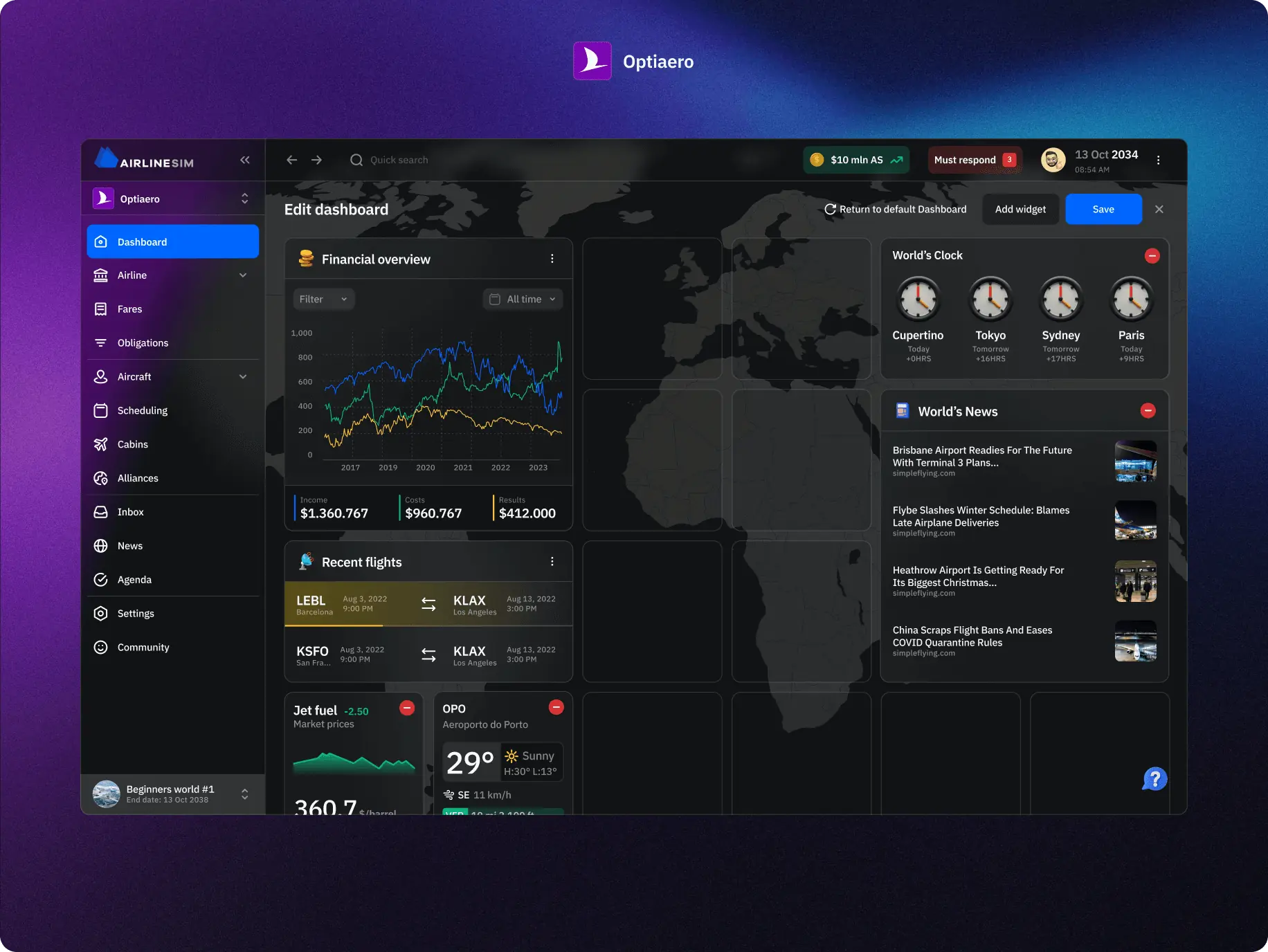 AirlineSim — realistic online airline management simulation - Website Development - Photo 23