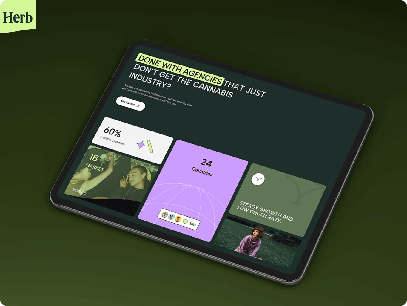 Herb Agency – digital marketing platform for cannabis brands - Website Development - Photo 3