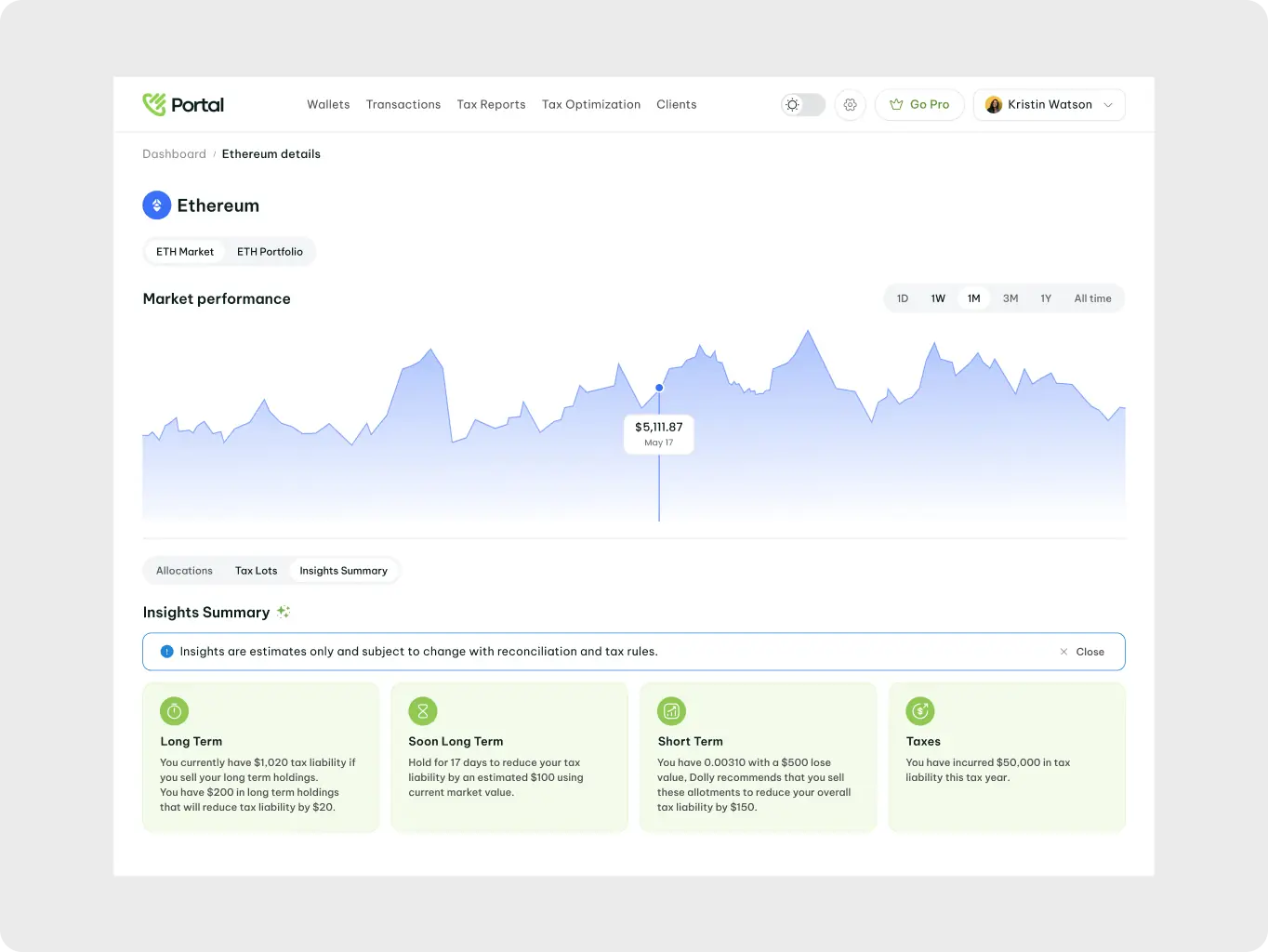Portal – simplifying tax tracking for digital assets - Website Development - Photo 2