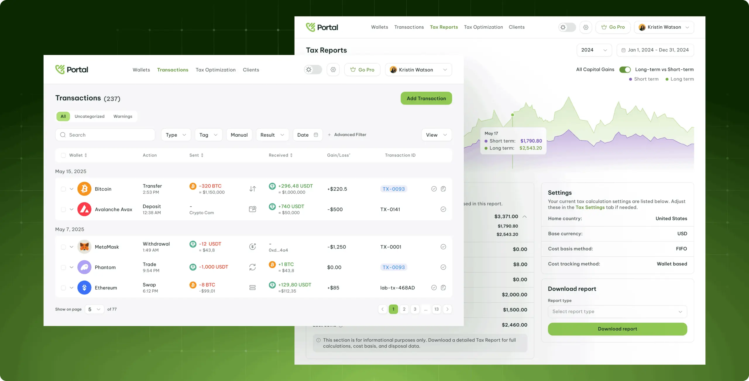 Portal – simplifying tax tracking for digital assets - Website Development - Photo 8
