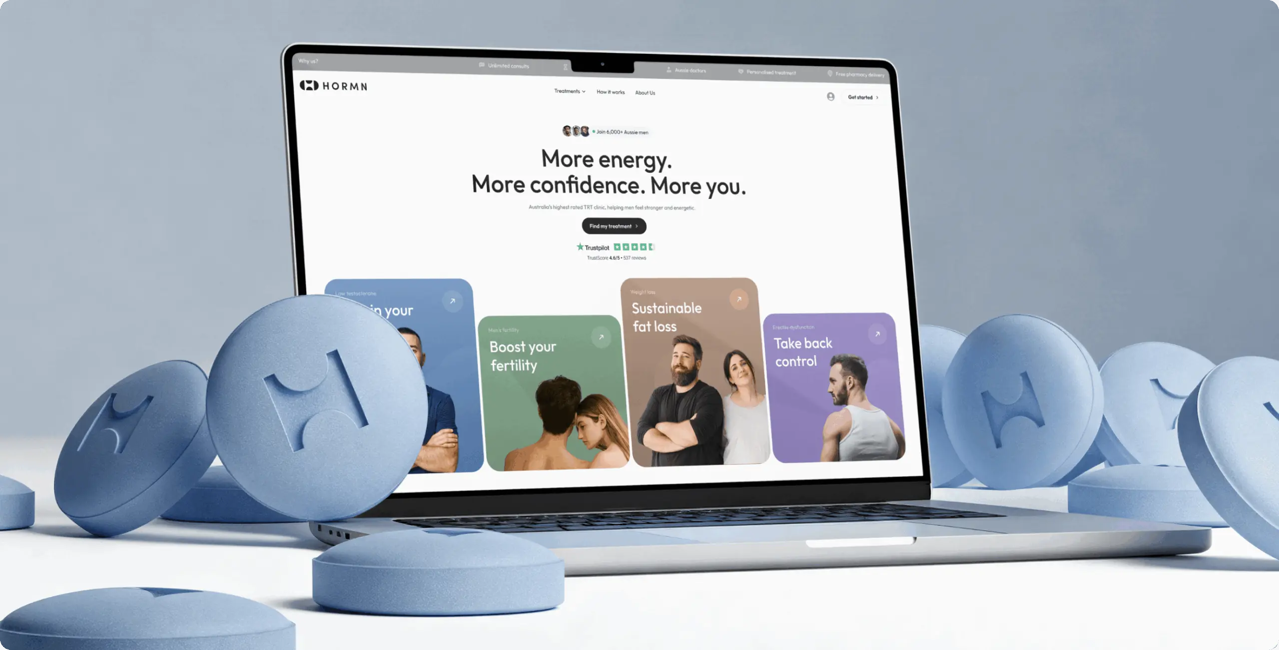 Hormn: Australia’s highest rated TRT Clinic - Website Development - Photo 1