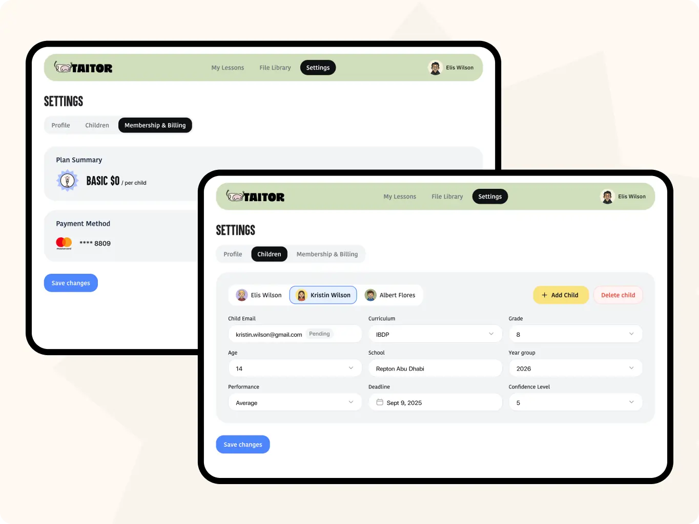 Taitor – interactive AI tutoring for kids and teens - Website Development - Photo 2