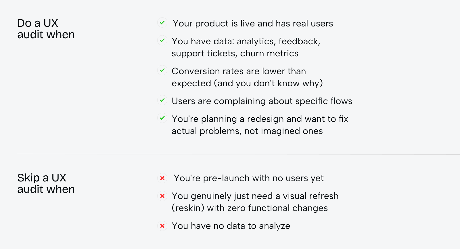 Reskinning or redesigning your product? UX audit is the only way to know - Photo 7